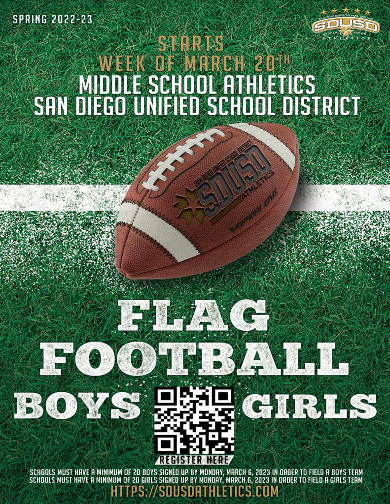 Spring Flag Football Flyer