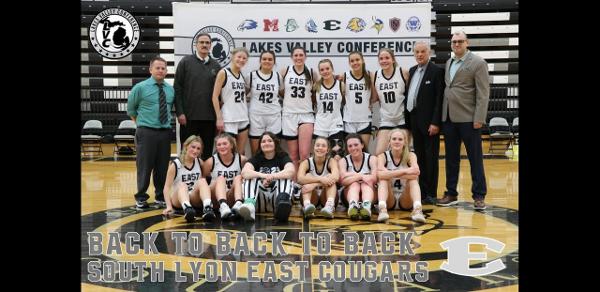 SL EAST Girls Basketball LVC Champions 2022-2023