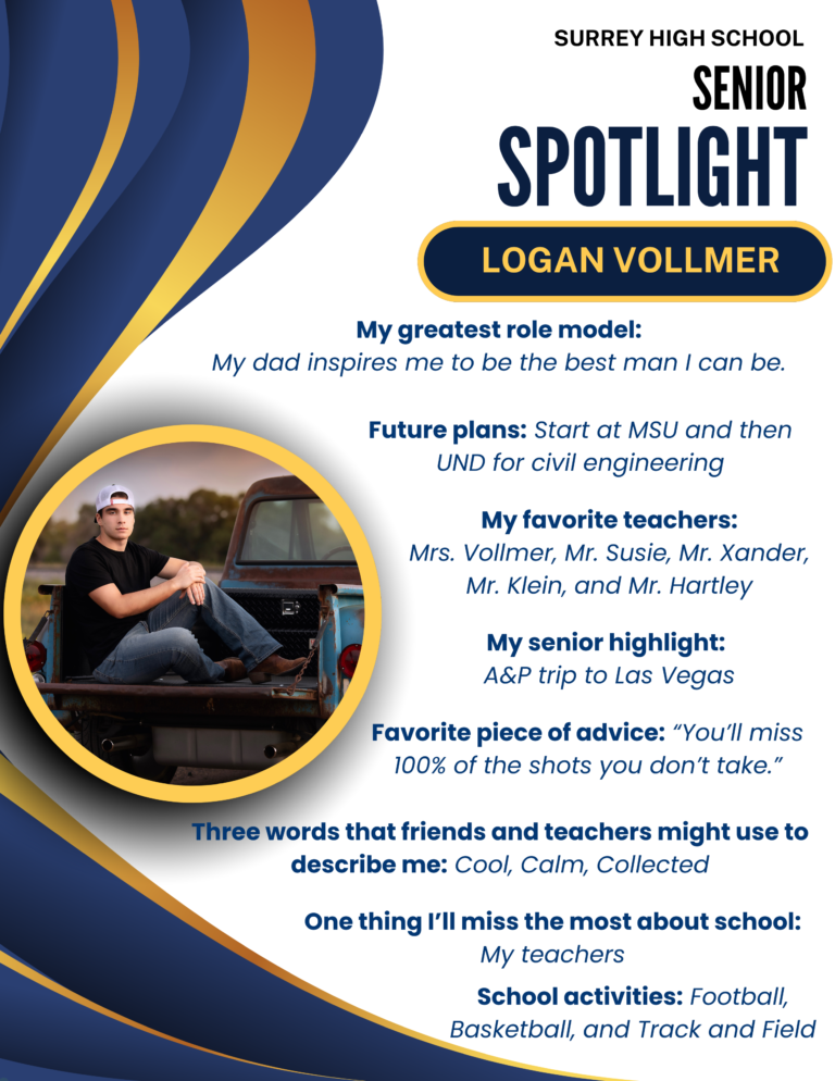 Logan Vollmer Senior Spotlight
