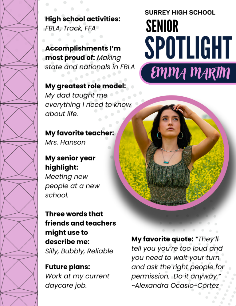 Emma Martin Senior Spotlight