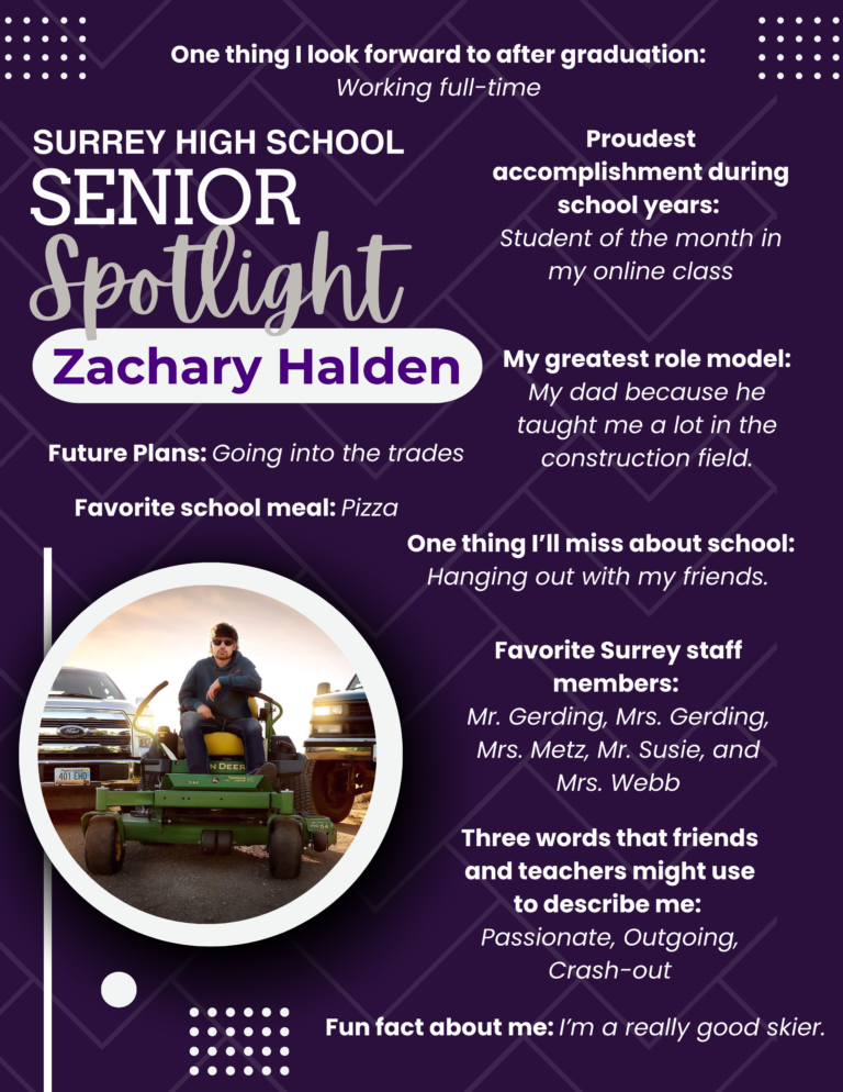 Zachary Halden Senior Spotlight