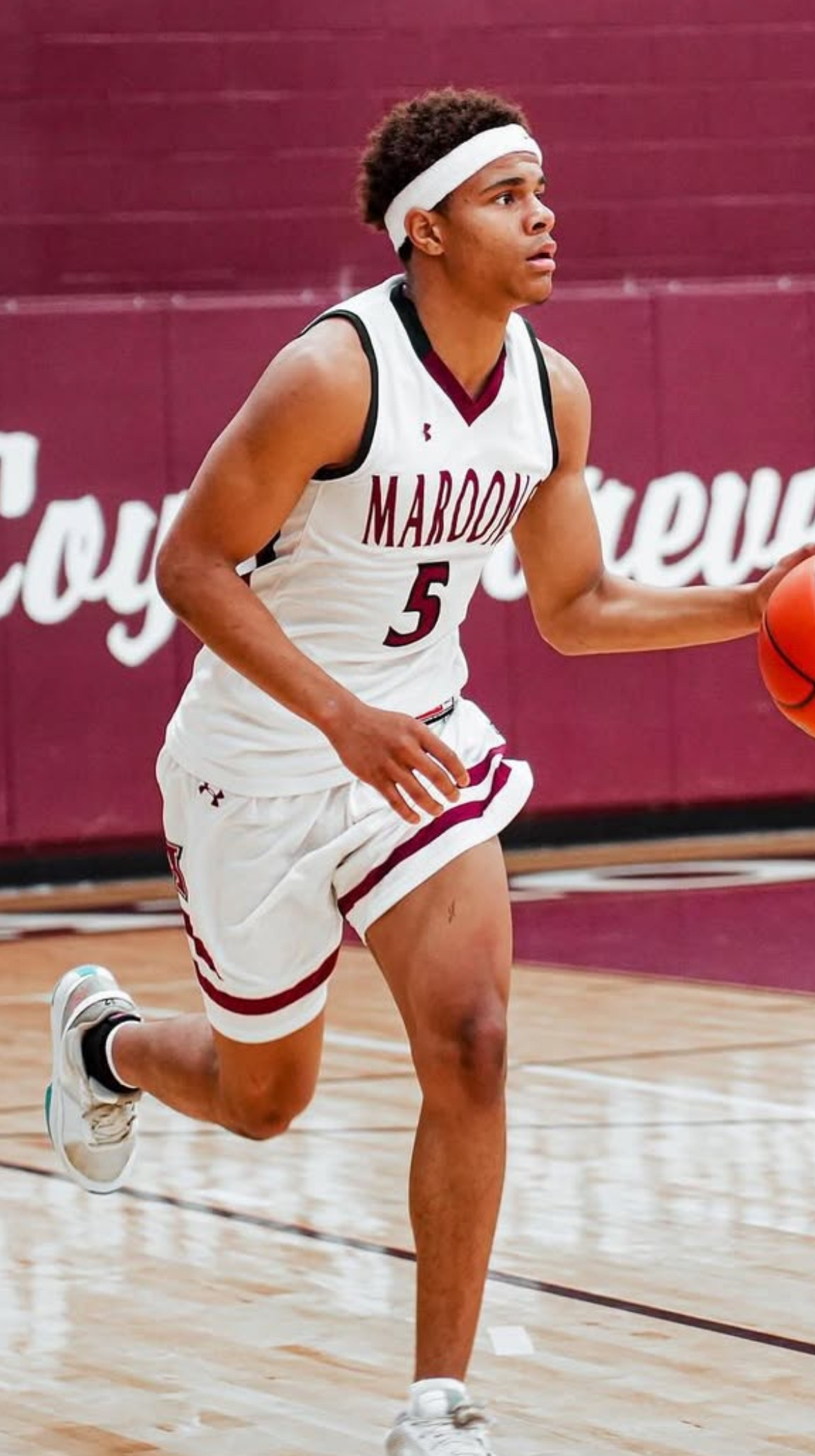 This photo of Austin High boys basketball player