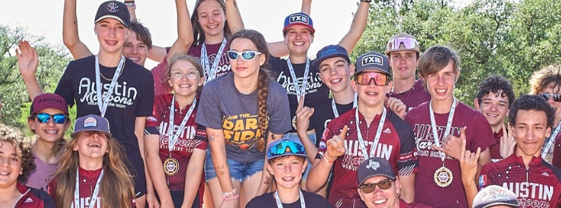 This photo of Austin High Mtn Bike Team.