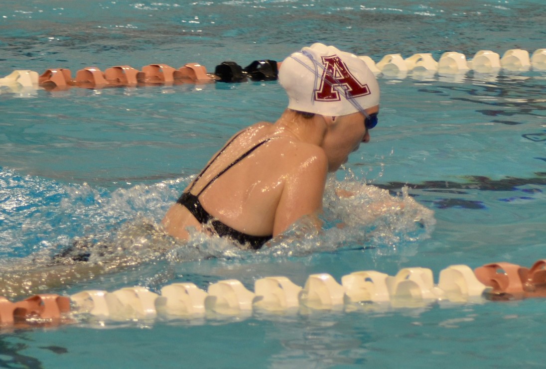 This is swimmer on the Austin High Swim Team