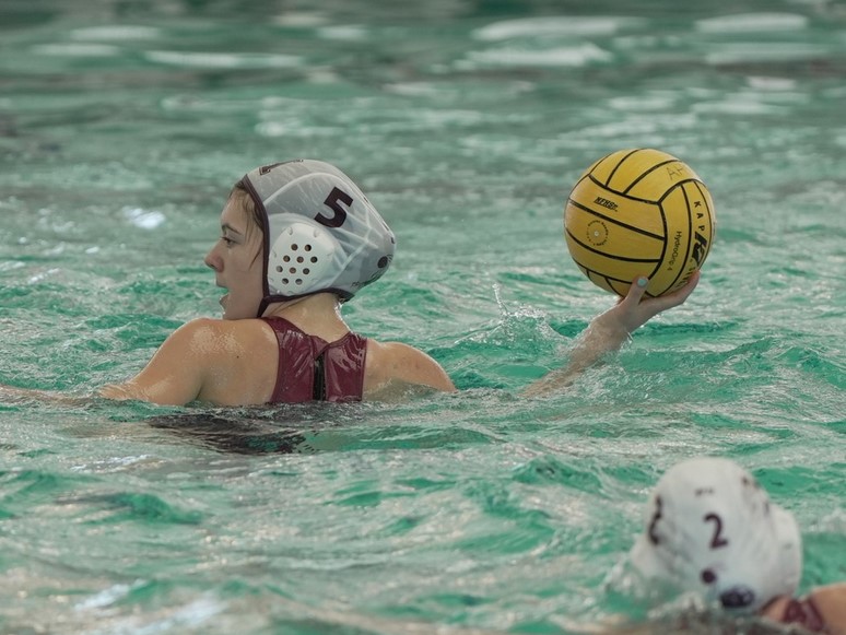 This is photo of AHS girls water polo player