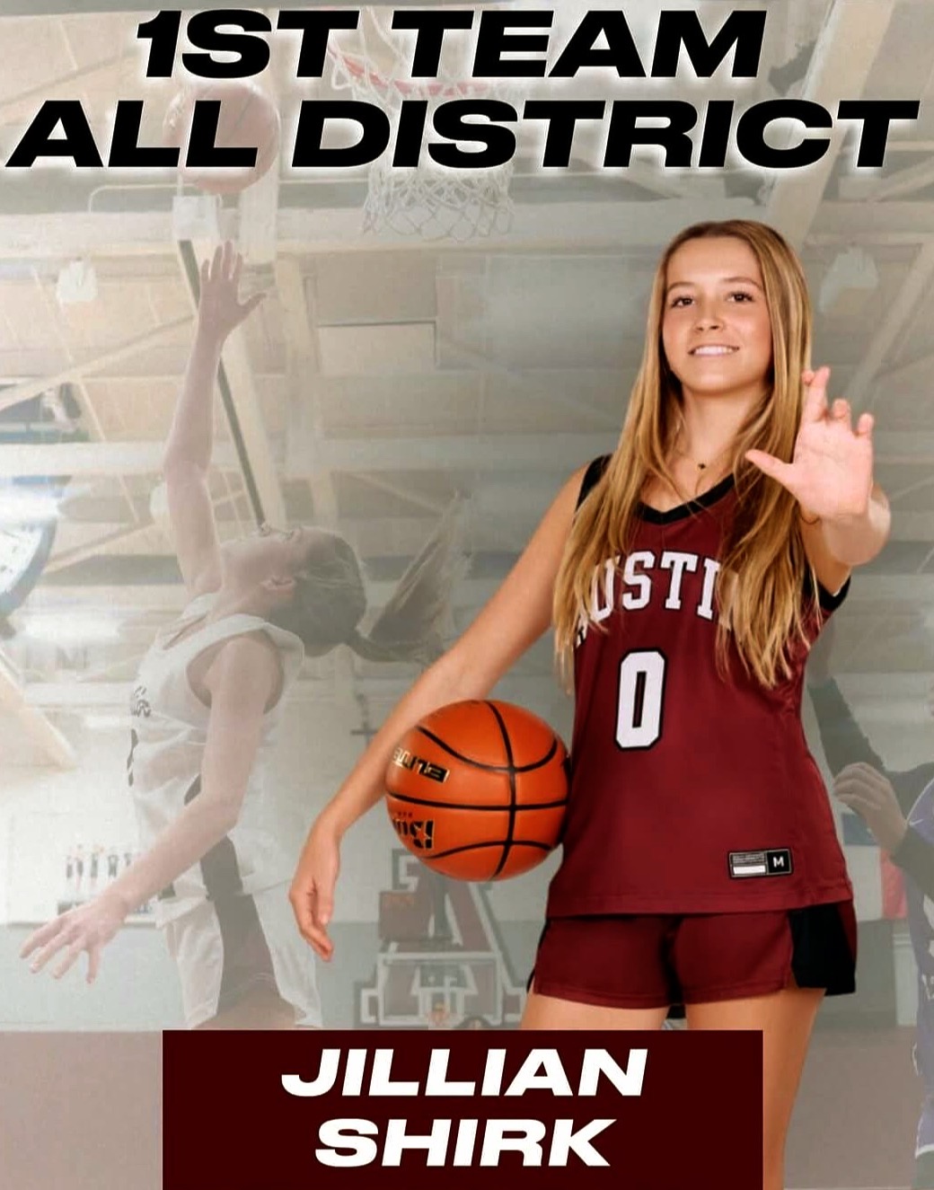 All district team photo of Jill Shirk of Austin High Girls Basketball