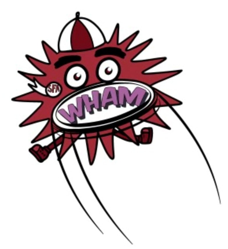 This is image of the the Austin High Ultimate Frisbee logo for Wham Team.