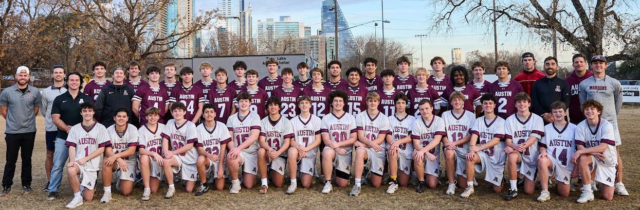 This is photo of whole team together. AHS boys lax team photo.