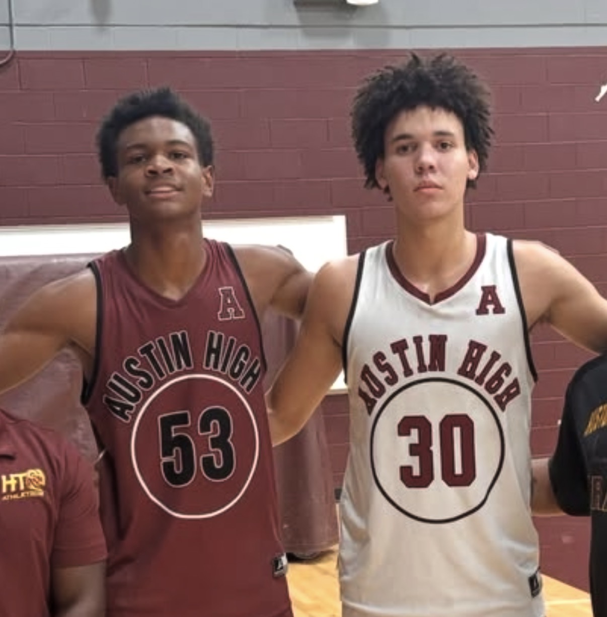 This is photo of Ahs boys basketball players get ready for 2026-2027 season. Maroons basketball was playoff team last season.