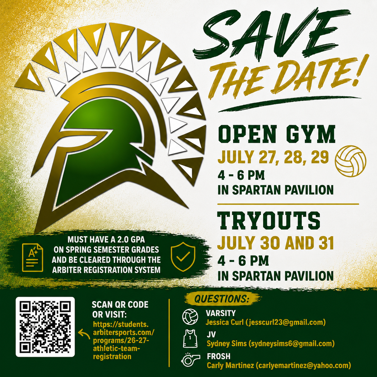 Volleyball flyer