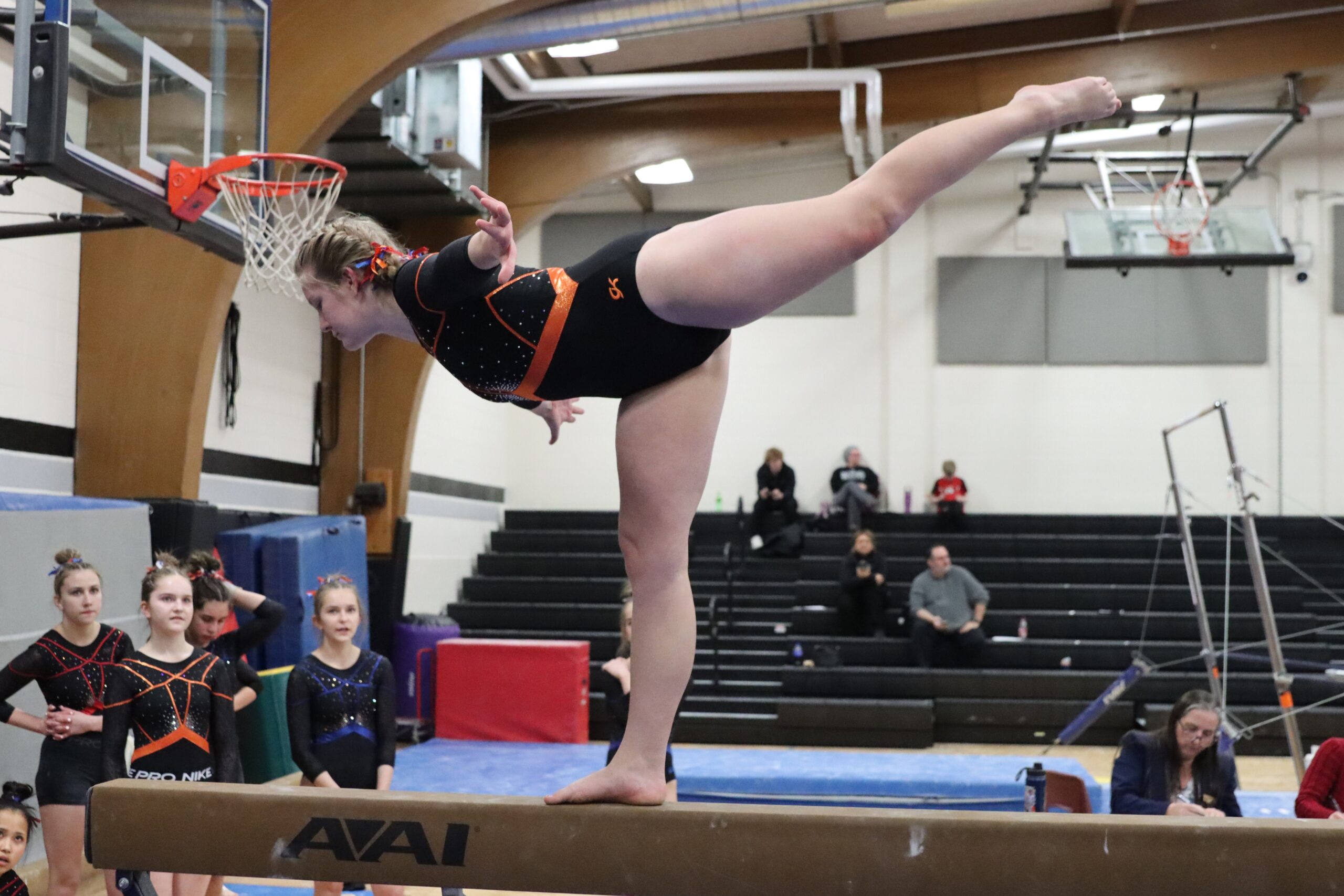 Varsity Gymnastics wins Platteville/Belmont /Lancaster vs River Valley Barneveld dual meet