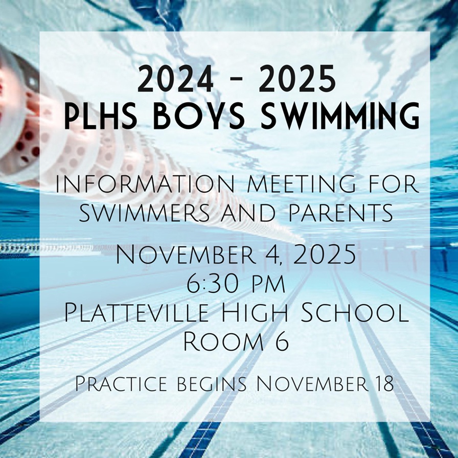 PLHS Boys Swimming Flyer