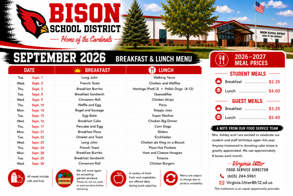 september menu