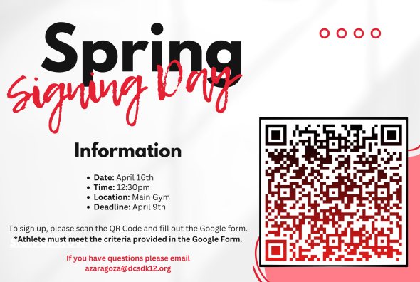 Spring Signing Day flyer