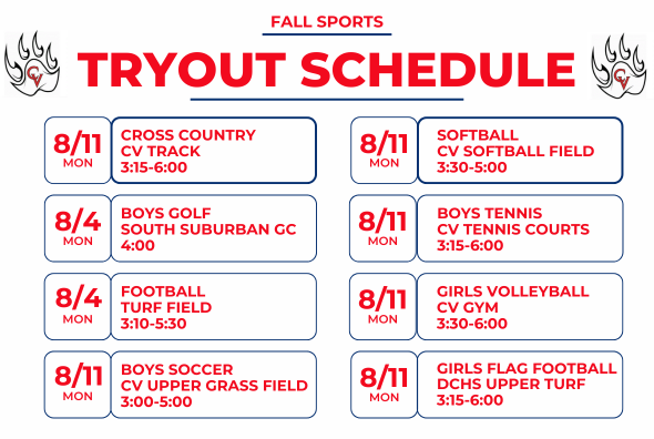 Tryout Schedule