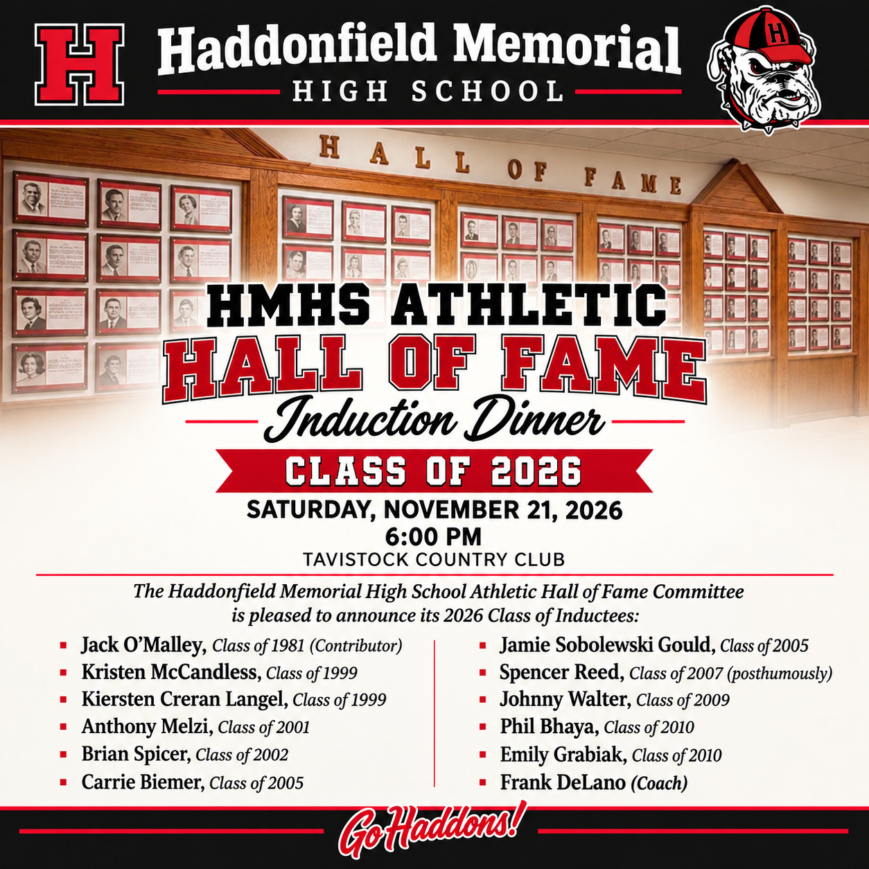 HMHS HoF Class of 2026