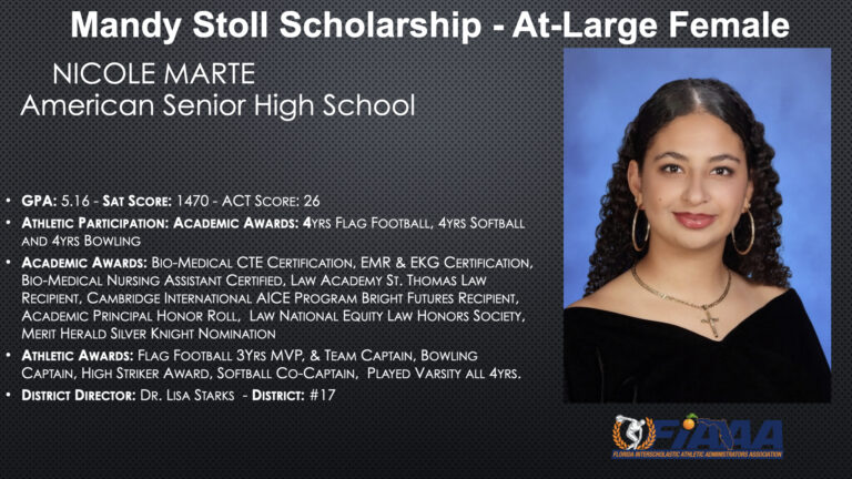 2024 Mandy Stoll Scholarship - At-Large Female