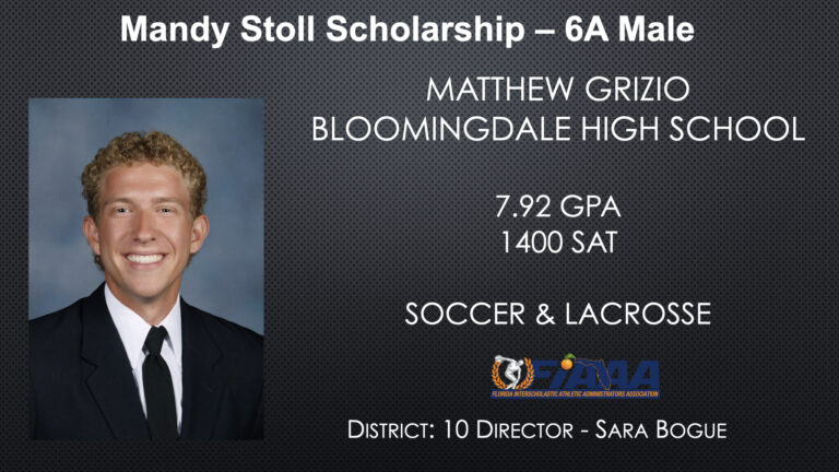 Mandy Stoll Scholarship – 6A Male