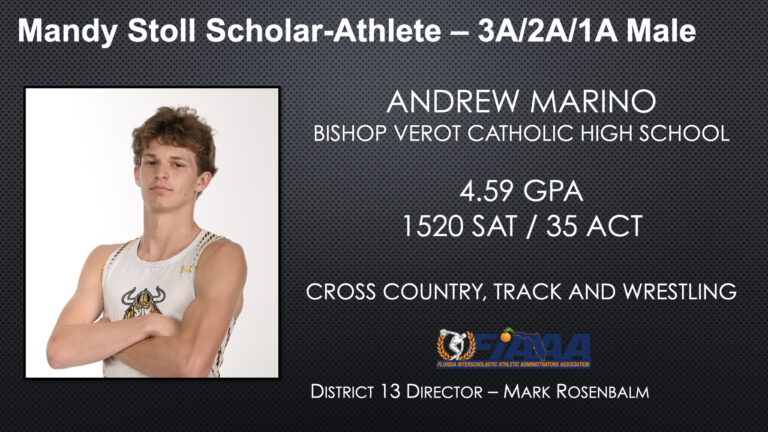 Mandy Stoll Scholar-Athlete – 3A/2A/1A Male