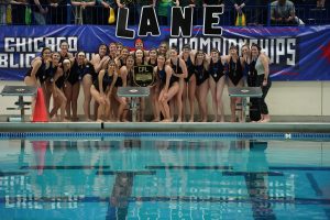 Lane Tech Girls Water Polo Champs 22