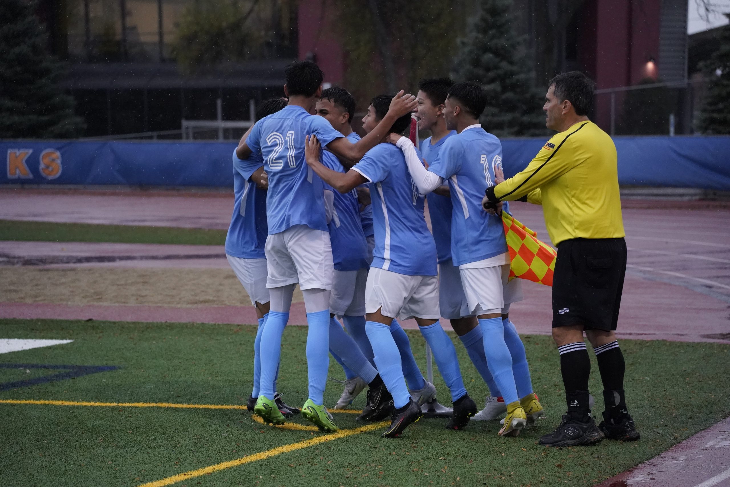 Solorio Celebrates Goal IHSA Semi Finals