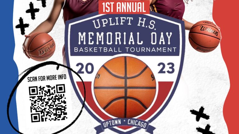 uplift Memorial Day Basketball Tournament Logo