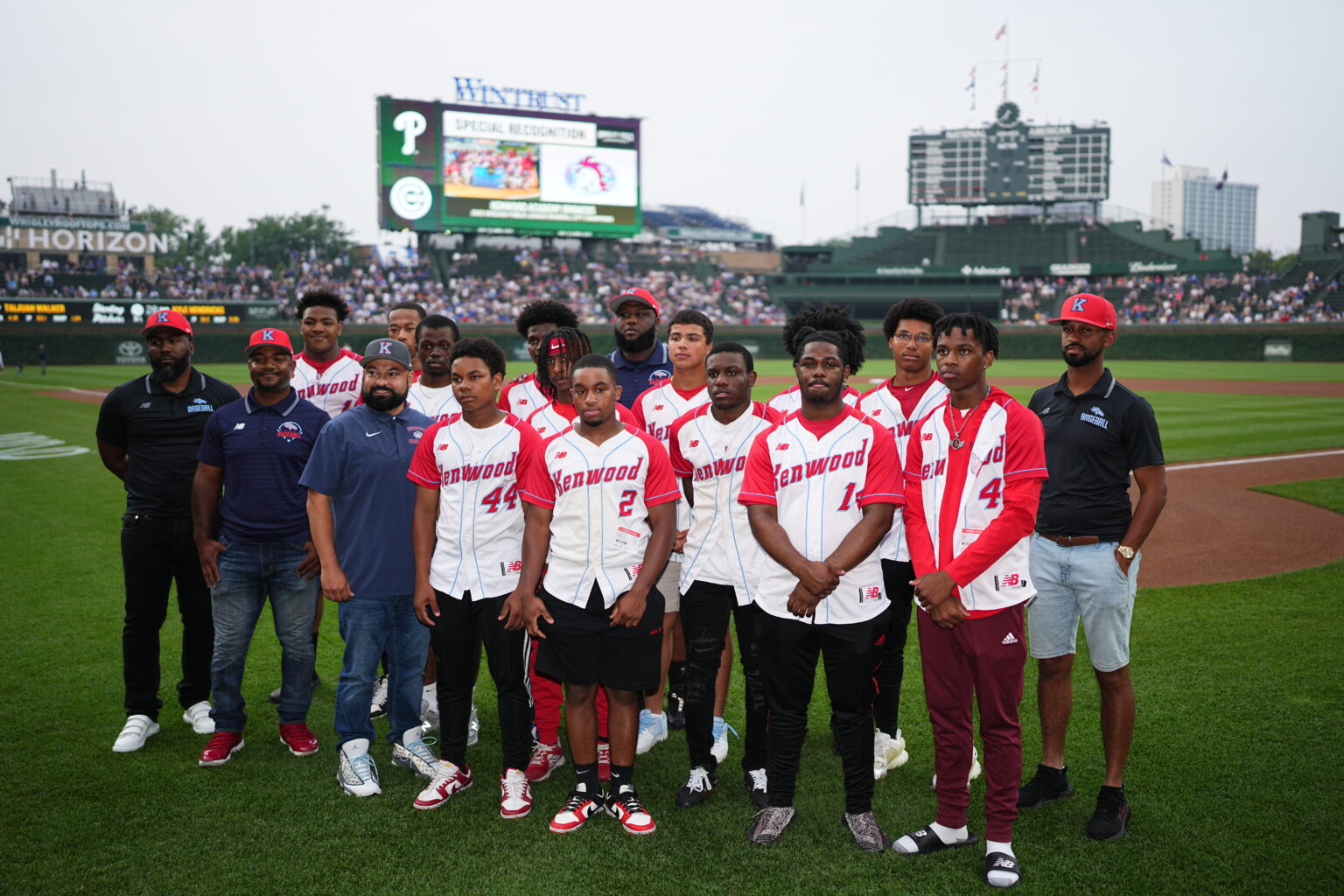 Kenwood Broncos Honored At Wrigley Field For 2023 CPL Baseball