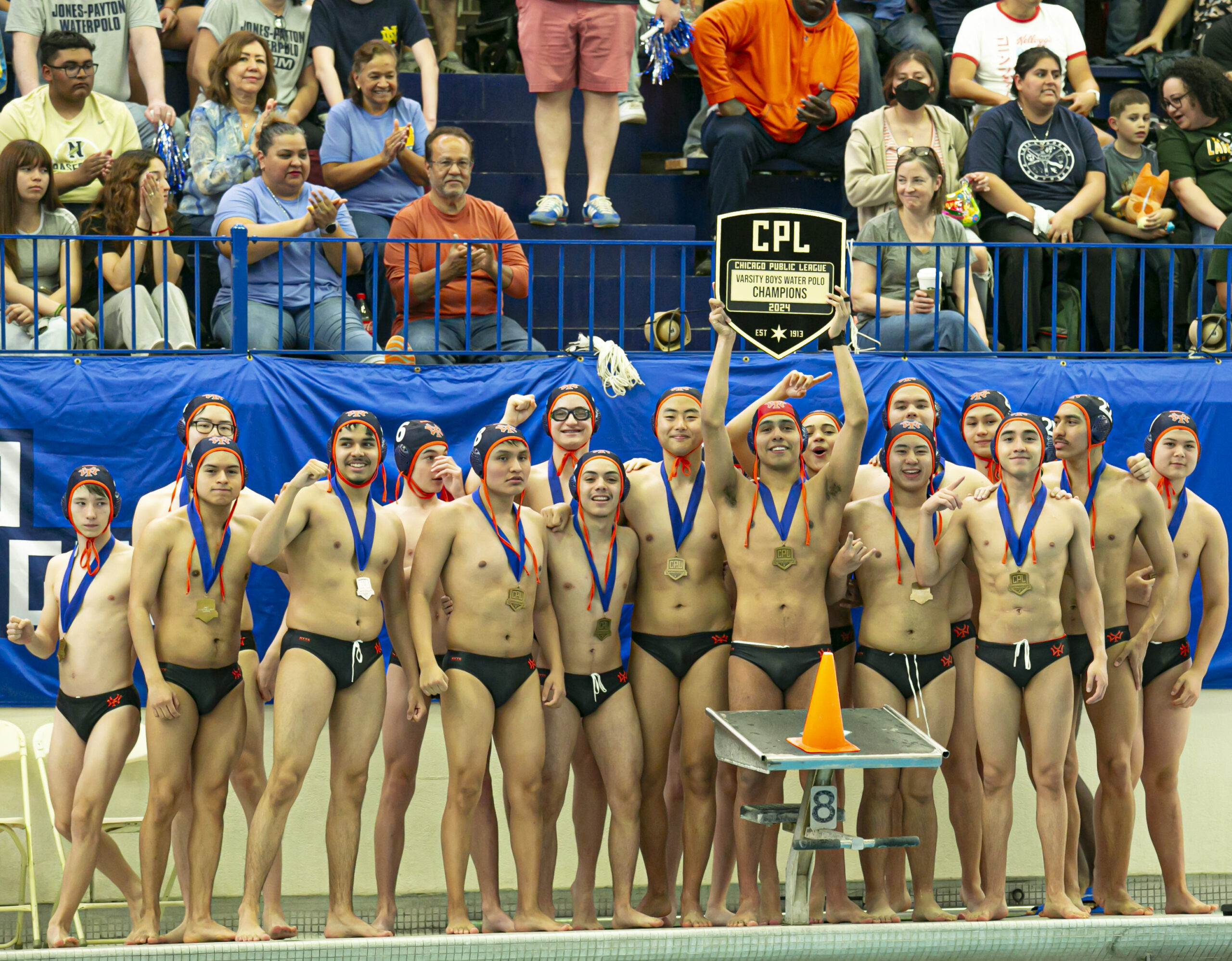 Boys Water Polo Champions Whitney Young