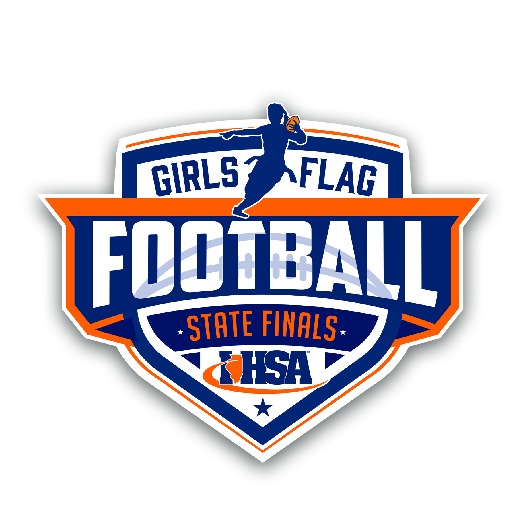 IHSA Girls Flag Football. LOGO