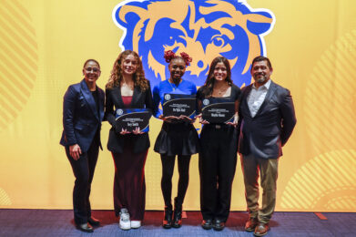 Chicago Bears host a Girls Flag Scholarship Dinner at Halas Hall, Tuesday, February 18, 2025, in Lake Forest, Illinois.