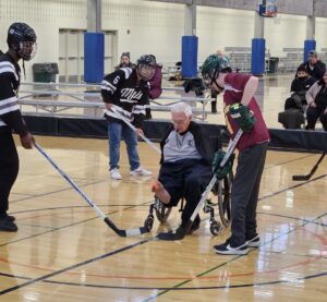 2023 P.I. Adapted Floor Hockey Game Face-off