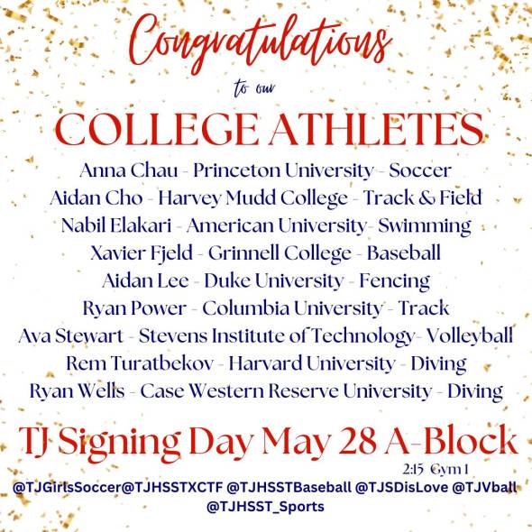 COLLEGE SIGNING EVENT 2025-2