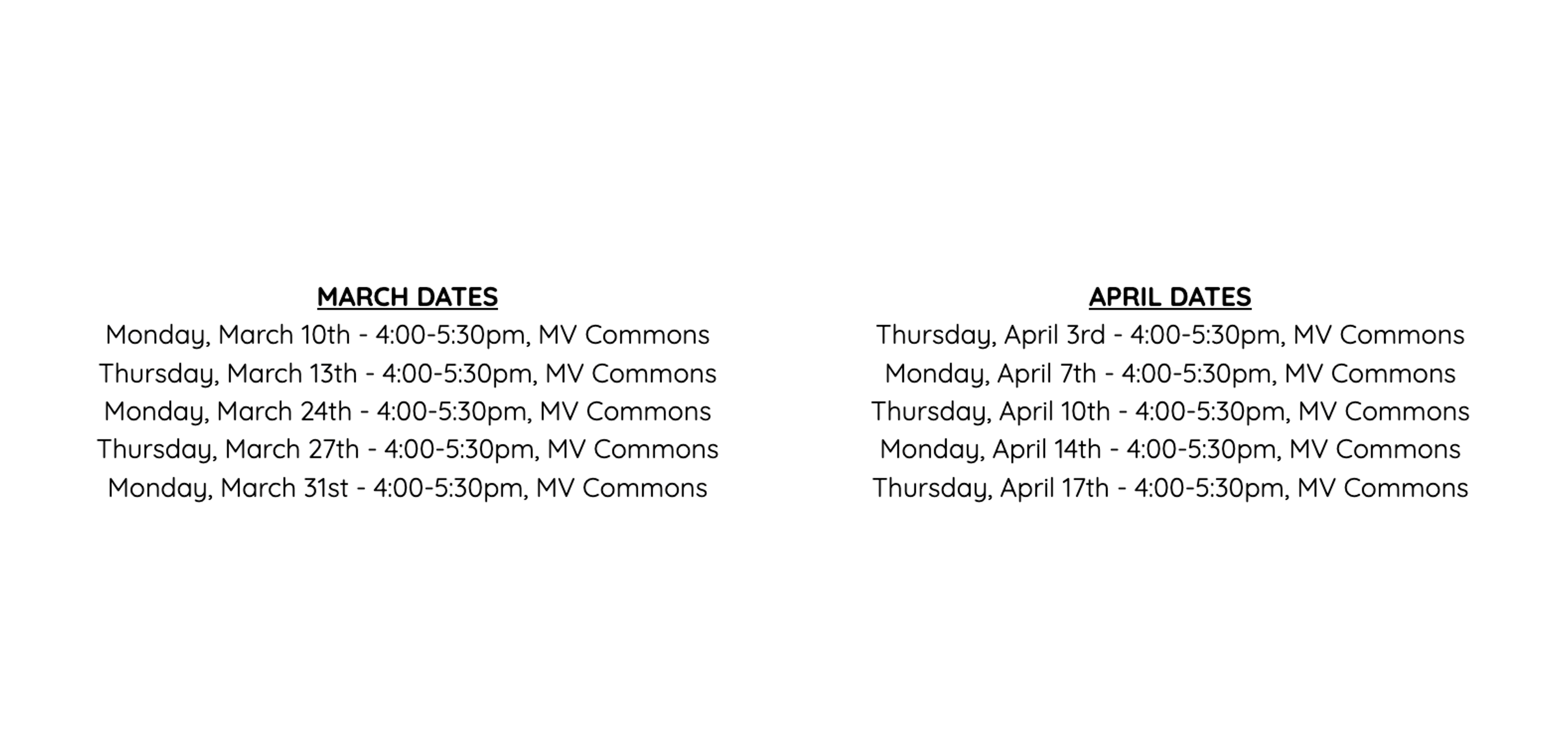 Tryout Info