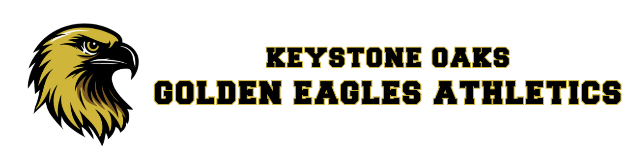 Keystone Oaks Golden Eagles Athletics with image of the Golden Eagle