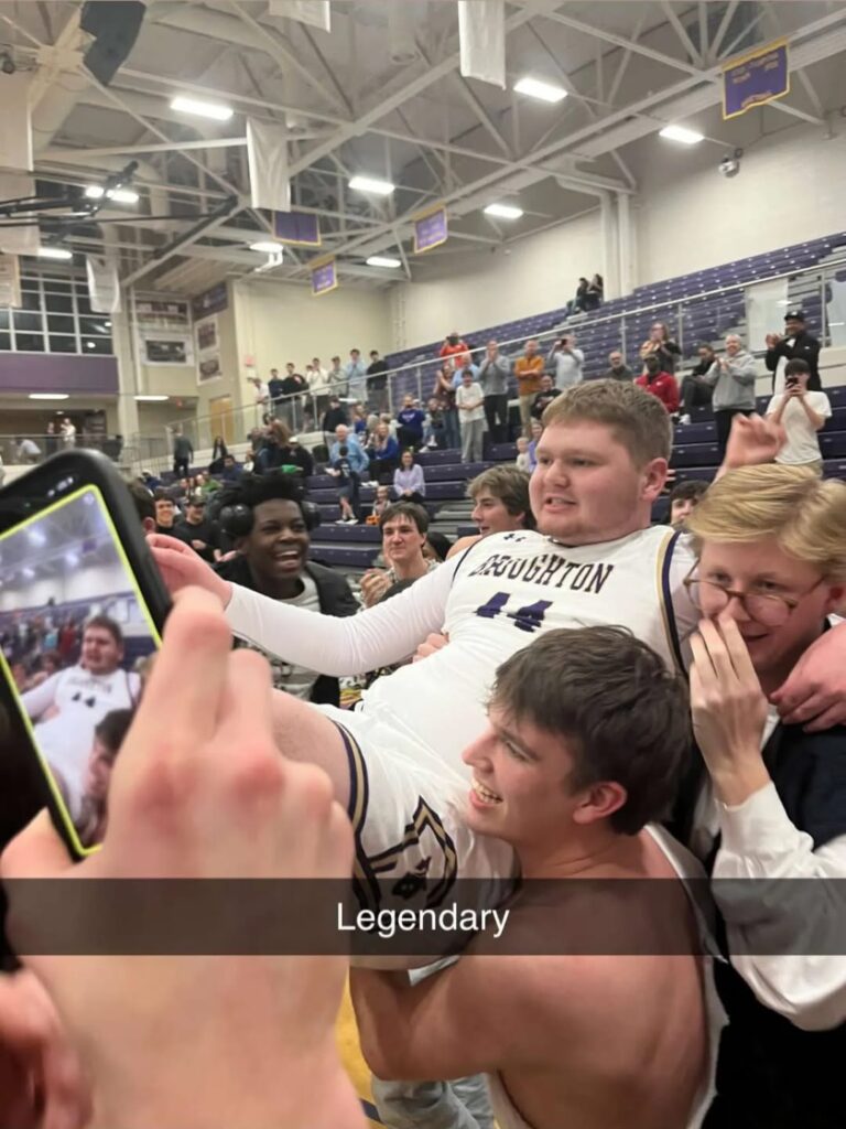 Wade Miles lifted up by his peers