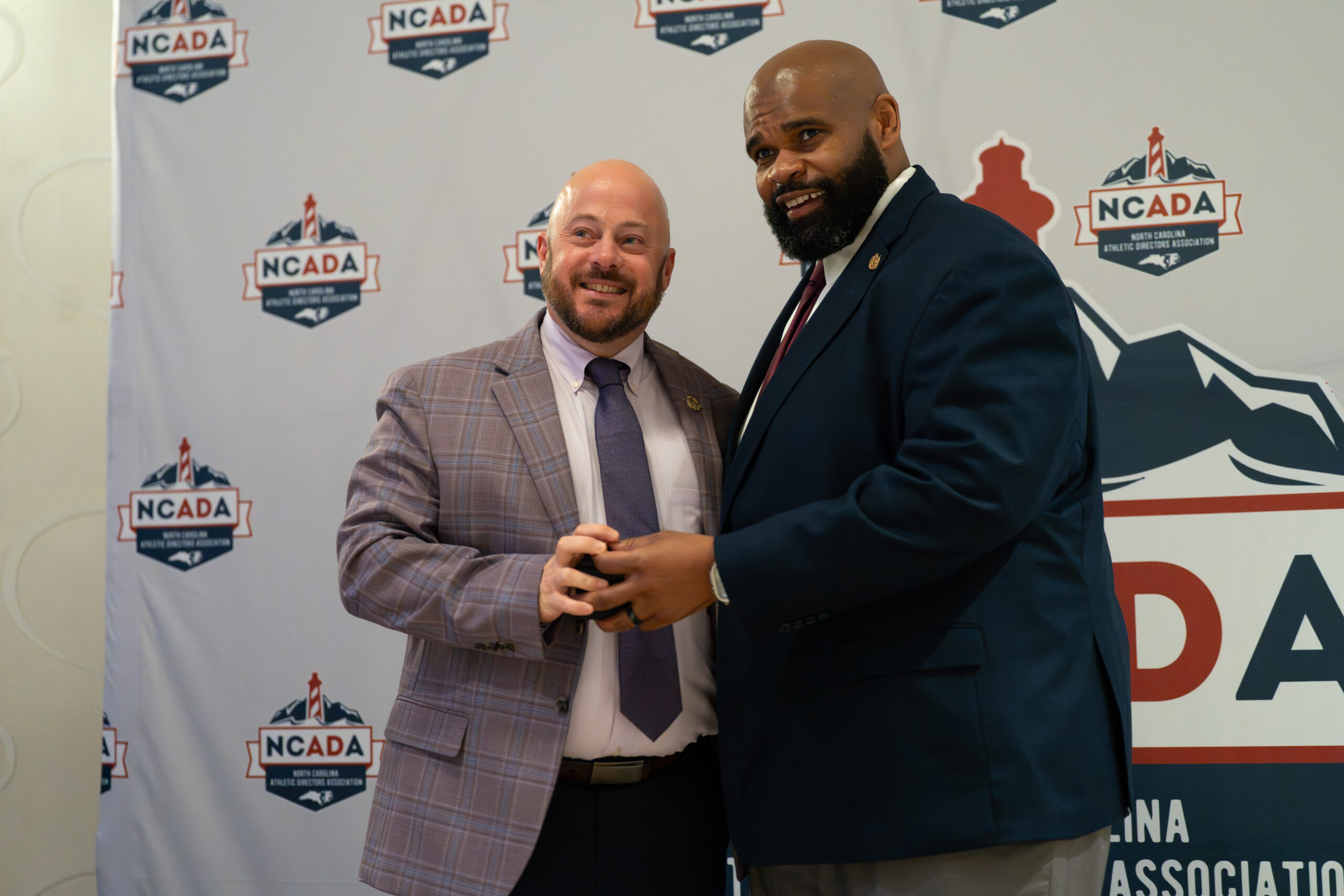 Wake County Athletic Director Deran Coe was inducted into the N.C. Athletic Directors Association Hall of Fame during the State Conference in Asheville on Sunday, Mar. 15, 2026 (Photo: Nick Stevens/National Amateur Sports)