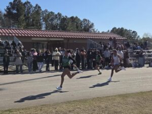 Girls track runners