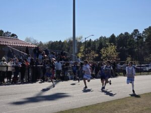 Boys track runners