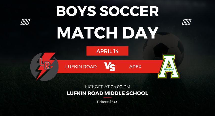 Boys Soccer Match Day vs Apex