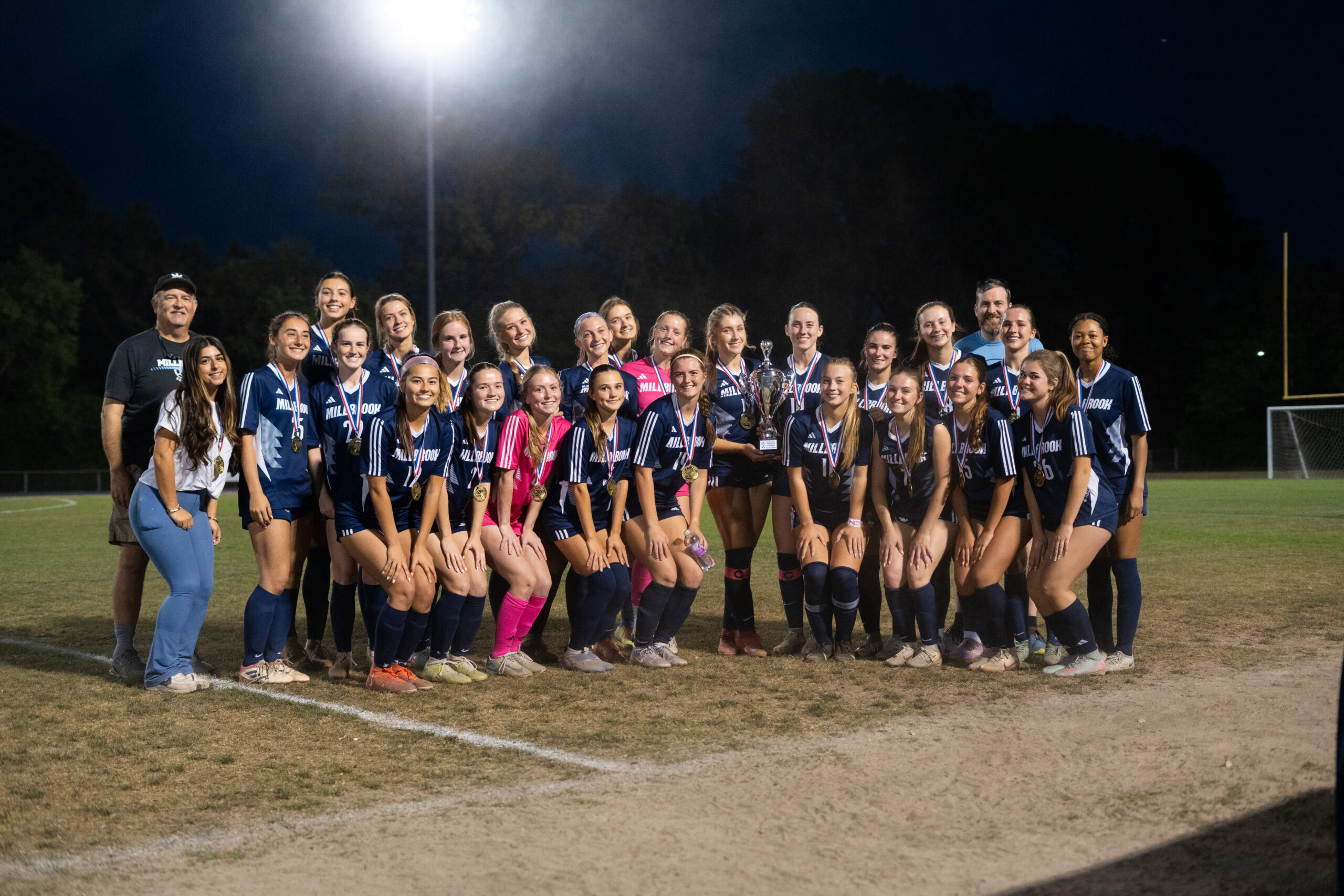 Millbrook hosted Leesville Road in the WCPSS Cup girls soccer championship game on Thursday, Apr. 23, 2026 (Photo: Nick Stevens/National Amateur Sports)