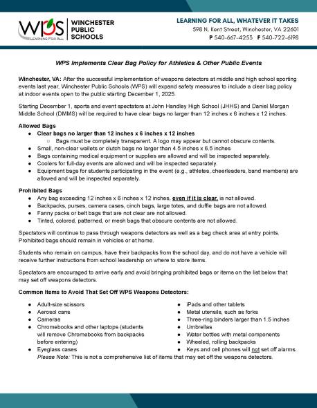 Copy of Press Release_ WPS Implements Clear Bag Policy for Athletics & Other Public Events_Page_1