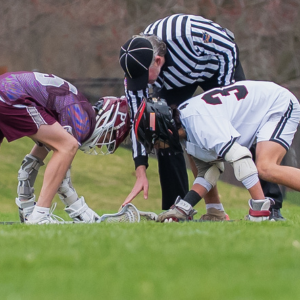 Boys Lacrosse Faceoff