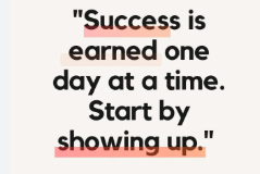 success is earned quote