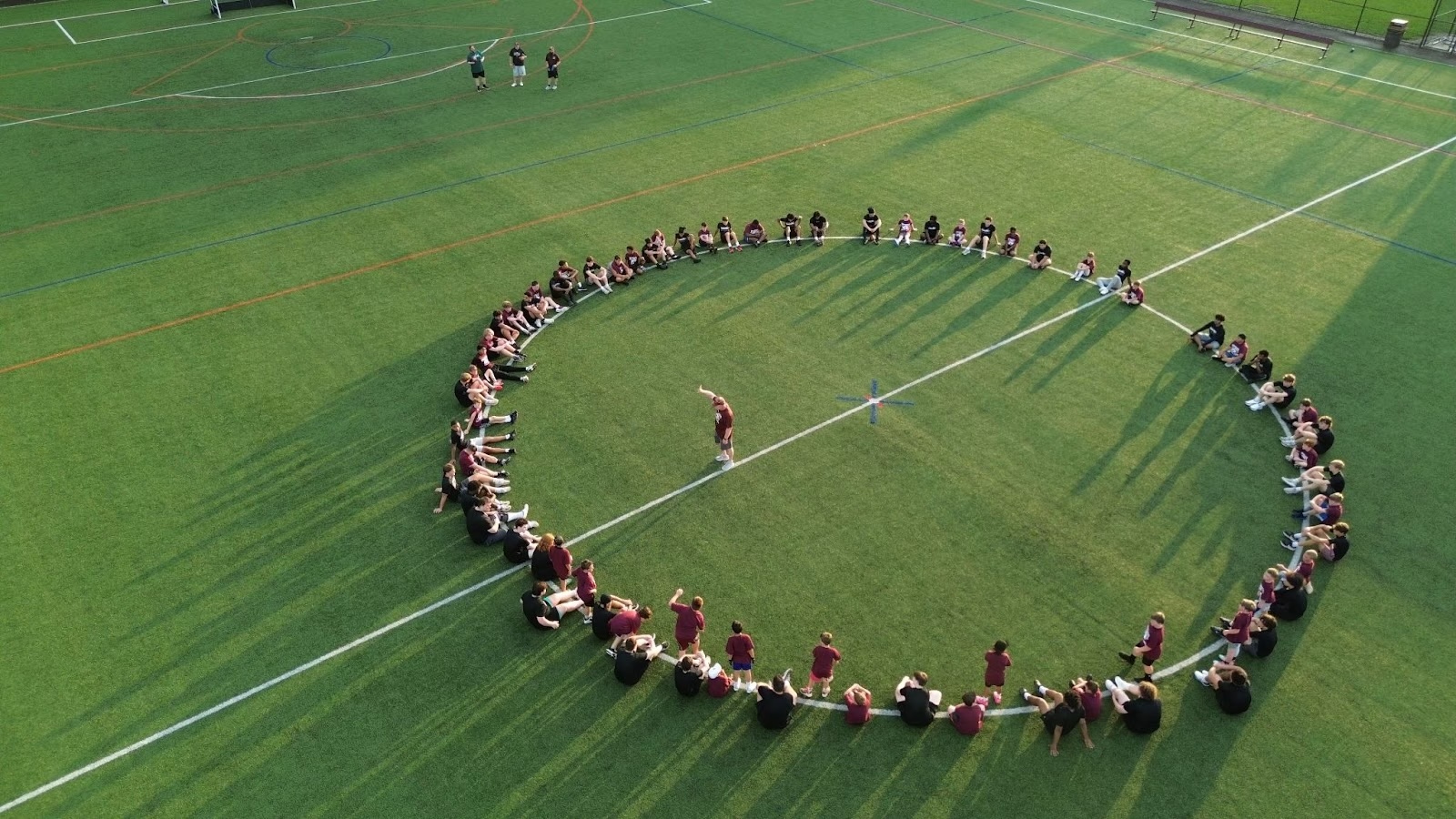 Football summer camp group photo