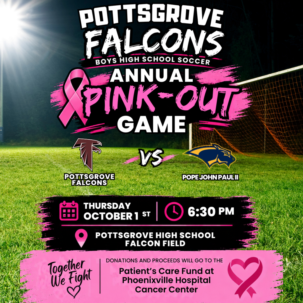 Boys Soccer Pink Out Game Flyer