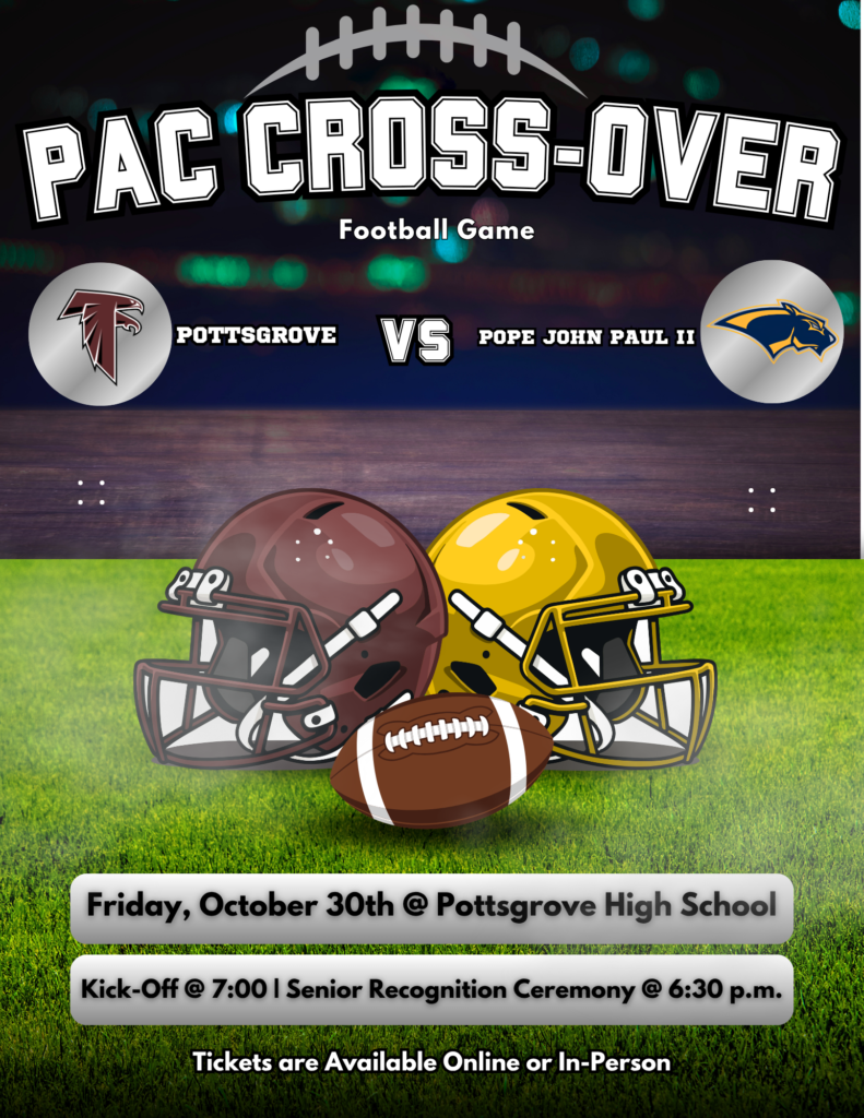 PAC Cross-Over Football Game, October 30th at 7 p.m.