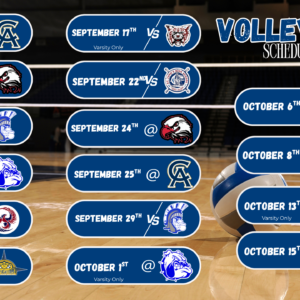 Volleyball schedule