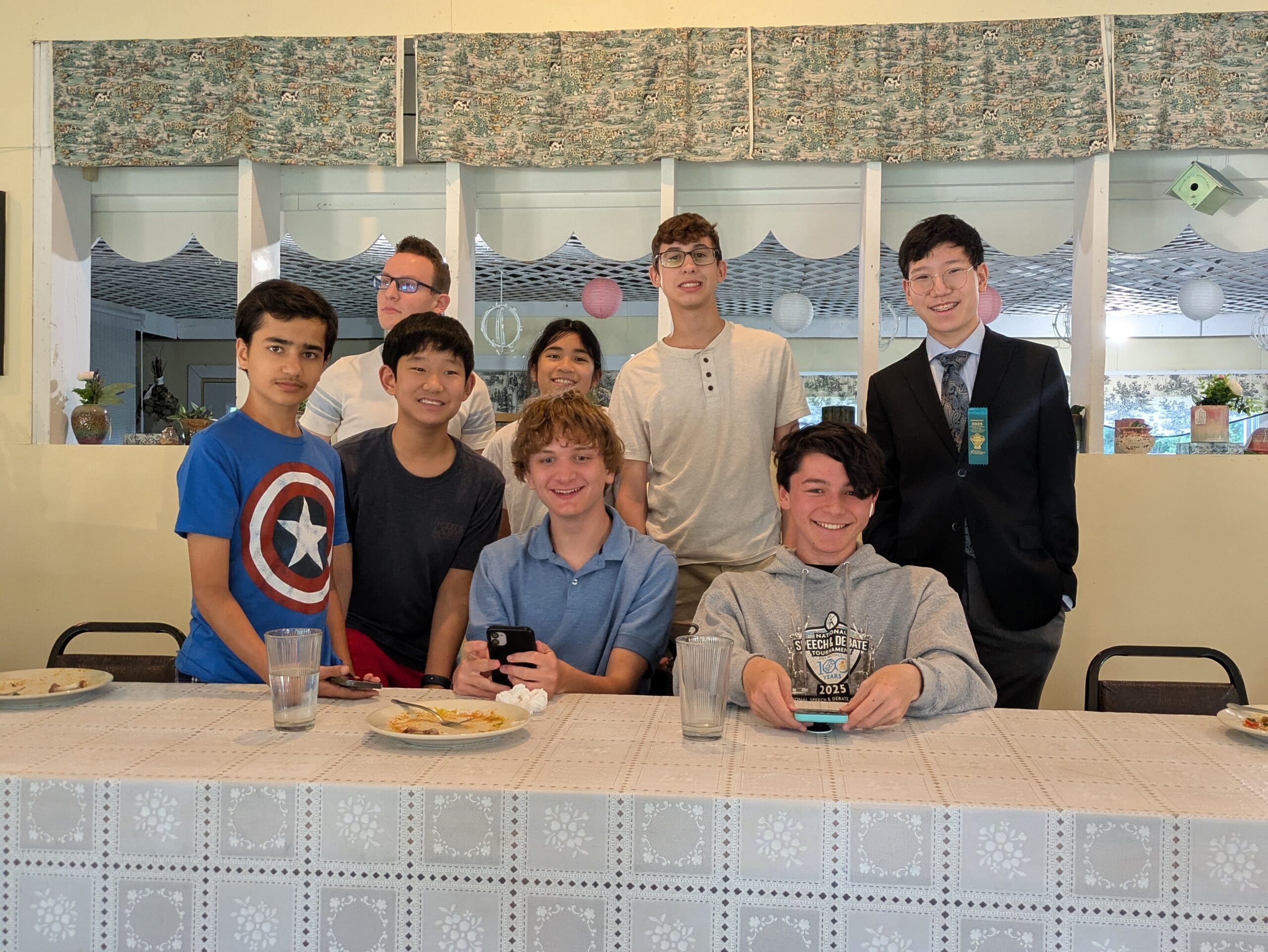 Speech Team Celebrating at Nationals