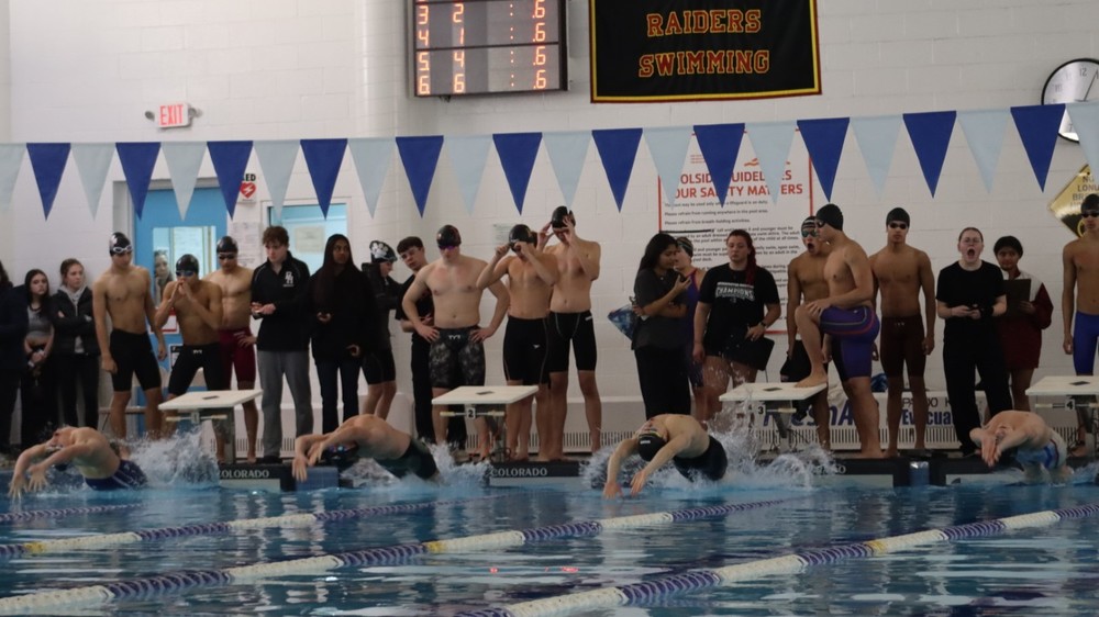 Bridgewater-Raritan High School boys' swim team is the Skyland Conference’s Delaware Division champion