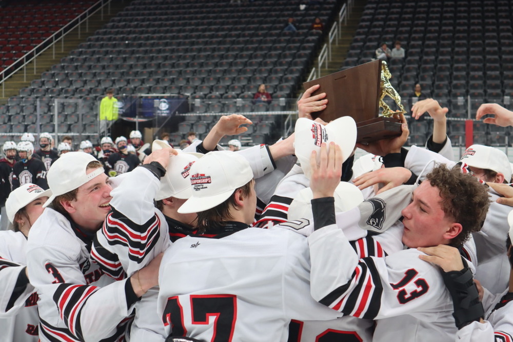 An ice hockey state championship was accomplished for the first time at Bridgewater-Raritan High School